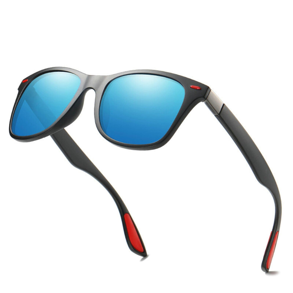 Polarized Reading Sunglasses 3.0x UV Protection Full Lens Magnifying Eyewear for Men and Women Black Blue