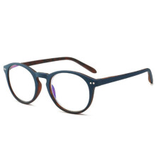 Blue Light Blocking Reading Glasses +2.50 Retro Round Blue Frame Readers for Men and Women