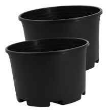 2pcs Large Plastic Planter Pots with Drainage, Extra Large Durable Indoor Outdoor Flower Pots for Trees