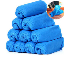 100 Pack Waterproof Disposable Shoe Covers Large Size Non Slip Booties for Home and Work Use