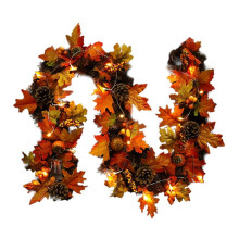 Décoration de porte en PVC en forme de pomme de pin pour Halloween (1 pièce)