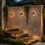 LED Wall Lights Powered by Solar Energy, Featuring Automatic On/Off Functionality, Smart Light Detection, 4
