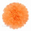 Paper Pompoms Decorative Balls Light Orange 8 inch 1