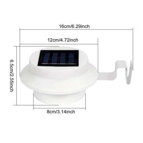 1 Pack Solar Fence Light - Automatic Dark Sensor, Detachable Path Light with 3 LED Beads 1