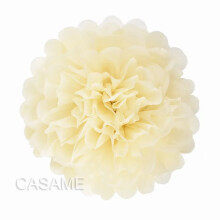 Paper Pompoms for Wedding Decor 10-25cm Beige