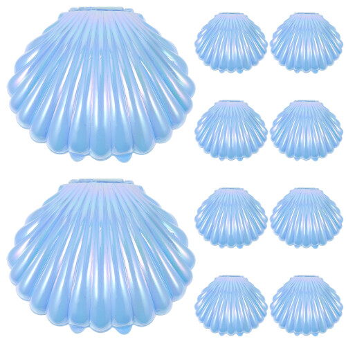 Sea Shells Candy Boxes Sky-blue 10 pcs