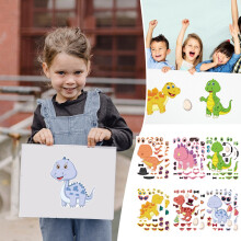 Autocollants de Pâques pour enfants (12 feuilles) : Lapin, œuf, poussin, gnome