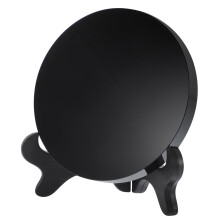 Obsidianspegel med stativ – 13,5 cm rund skrivbordsdekoration
