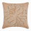 Fronha Euro Sham 26x26 polegadas, em linho bege, com estampa de ouriços-do-mar e pérolas, estilo praiano - Compatível com travesseiros de 65x65cm 1
