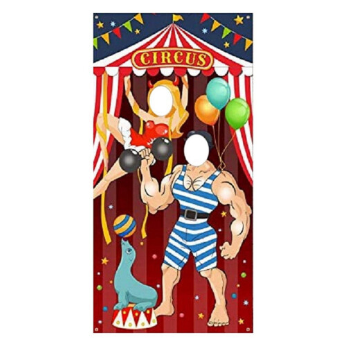 Carnival circus decoration fabric door banner