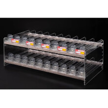 Acrylic Cigarette Display Case Clear Visibility Retail Holder with Dual Mounting Options 31.5x28.4x24.5cm