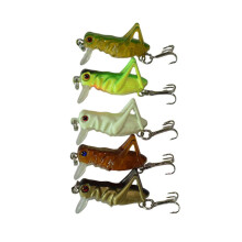 Señuelo de pesca estilo saltamontes para lubina, lucio y trucha, fabricado con material ABS de primera calidad con acción de natación flexible y