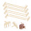 Mini Zen Garden Rake Set 8pcs for Desktop Decor, Durable Natural Small Sand Tools with Precise Pattern Design 5