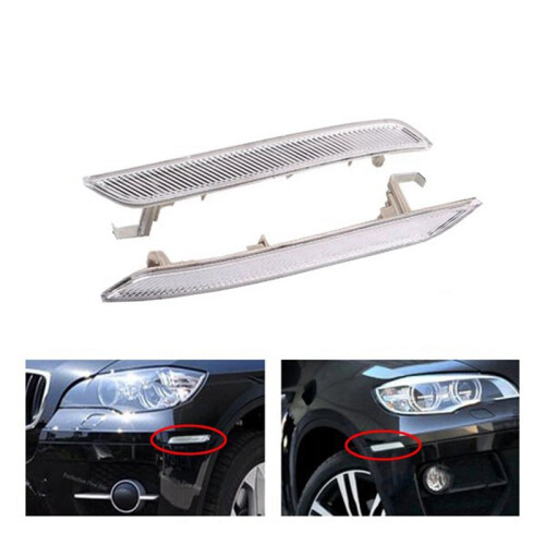 Left Side Clear White Side  Reflector 63147187087 for - X6 E71 E72 2008 -2014 1