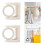 8Pcs Multipurpose Rotating Curtain Hook Simple Curtain Circlets 6