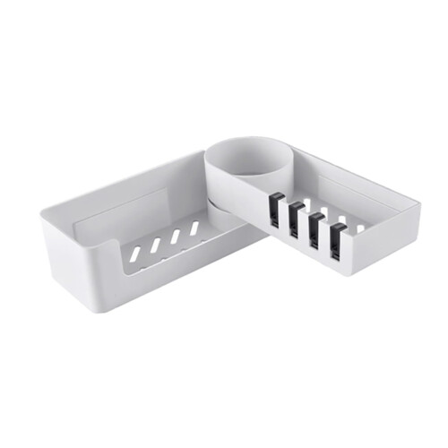 Bathroom Wall Shelf Shower Storage Rack with SpaceSaving Design and MoistureResistant Construction