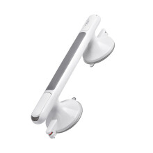 Suction Shower Grab Bar 13Inch NonSlip Bathroom Safety Handle with Secure Suction Lock for Seniors