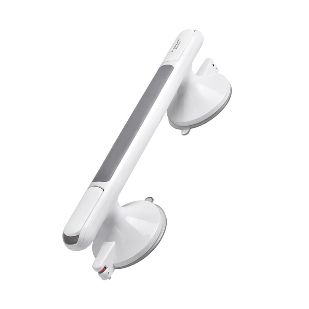Suction Shower Grab Bar 13Inch NonSlip Bathroom Safety Handle with Secure Suction Lock for Seniors
