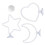 2PCS ABS marine Animal circlets With Floating globes-  Style3 2