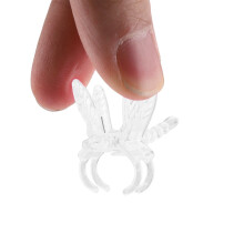 100Pcs Transparent Orchid Support Clips Gentle Stem Holders for Flowers and Vines Indoor Outdoor