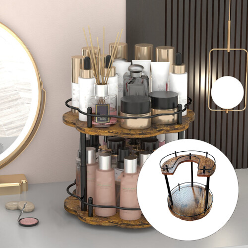 Space Saving Rotating Spice Holder with-Plum blossom U shape 2