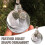Clear Feather Heart Memorial Ornament 4