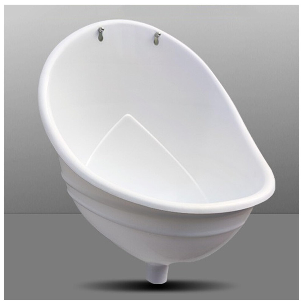 Waterless Wall Mounted Plastic Urinal For Garage Shed Backyard, Easy Install With Drain Hose, White Pack Of 2 9351714921084