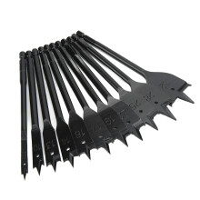 Wood Spade Drill Bit Set with Hex Shank for Precision Woodworking, Fast Chip Removal, Durable Black Finish