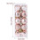 Christmas Ball Decorations Gold Silver Pink 4cm 3