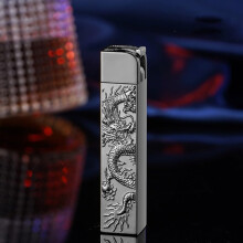 Jet Flame Butane Torch Lighter, Windproof Refillable Metal Design with Visible Fuel Window for Camping