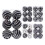 Halloween Ball Ornaments Black 6 pcs 4