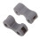 4Pcs Grey Silicone Hinges for Glasses Frame Repair Kit Durable Fit 4