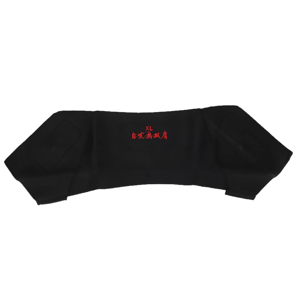 Heated Shoulder Brace with Magnetic Therapy, Adjustable Neck and Shoulder Heating Wrap for Pain Relief