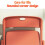 Plastic Folding Chair with Durable Metal Frame, Stackable SpaceSaving Design for Indoor Dining Room, 330lbs Capacity 2
