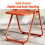 Plastic Folding Chair with Durable Metal Frame, Stackable SpaceSaving Design for Indoor Dining Room, 330lbs Capacity 5