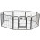 Heavy Duty 8-Panel Pet Playpen with Door Small 4