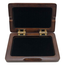 Horn Whistle Storage Case with Durable Maple Construction and Waterproof Chestnut Wooden Finish