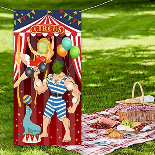 Carnival circus decoration fabric door banner 1