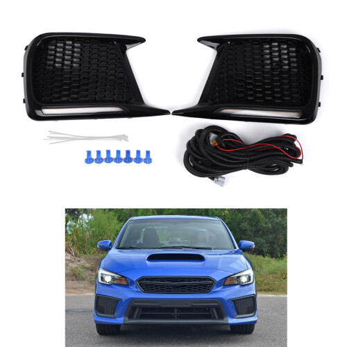 Daytime Running Light Bezels DirectFit 20182021 Without Hole Design Dynamic Sequential Turn for STI 2