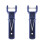 2 Pack Pool Vacuum Handle Replacement with Secure VClip and Pin, Durable Blue Head for Swimming Pool 2