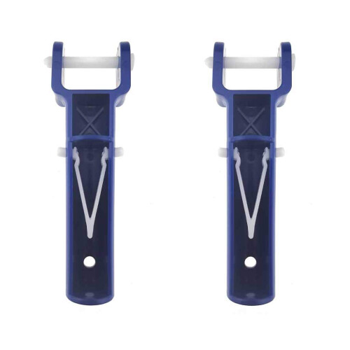 2 Pack Pool Vacuum Handle Replacement with Secure VClip and Pin, Durable Blue Head for Swimming Pool 1