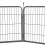 Heavy Duty 8-Panel Pet Playpen with Door Small 12