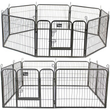 Heavy Duty 8-Panel Pet Playpen with Door Small