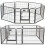 Heavy Duty 8-Panel Pet Playpen with Door Small 1
