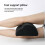 Foot Rest Under Desk Ergonomic Memory Foam Footrest Pillow Adjustable Comfortable Support Black 3