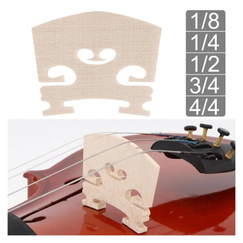 Maple Violin Bridge 3/4 Size Replacement, Accurate Fit and Reliable Performance 2