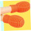 Drumstick Covers 2 Pack Orange Silicone Tips for Quiet Practice Noise Reduction and Tip Protection 4
