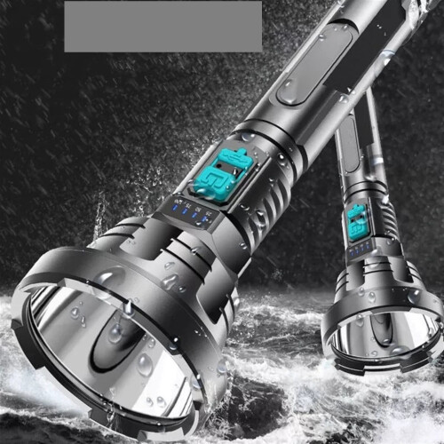 Super Bright LED Flashlight, USB Rechargeable Camping Light with Long Runtime and Waterproof Design 2