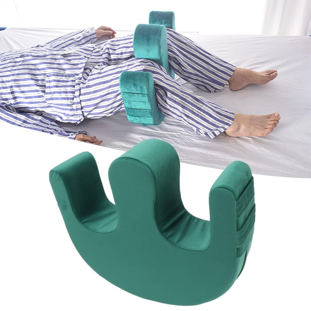 Patient Turning Device UShaped Bed Turning Aid for Elderly and Disabled, Breathable Velvet with  Elasticity Support Core Green