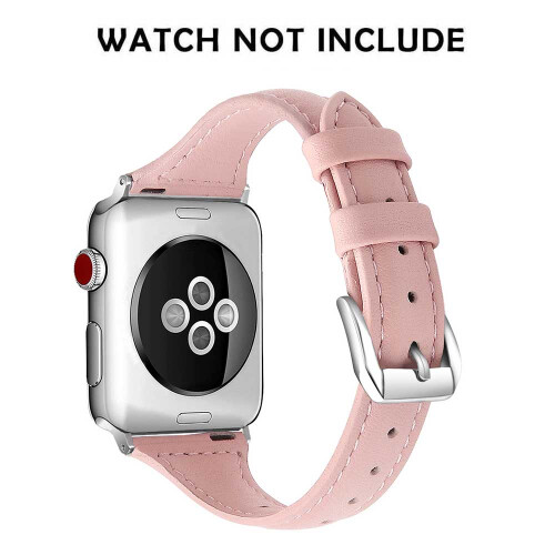 Ανταλλακτικό λουράκι Apple Watch, γνήσιο δέρμα, αγκράφες από ανοξείδωτο ατσάλι για 1